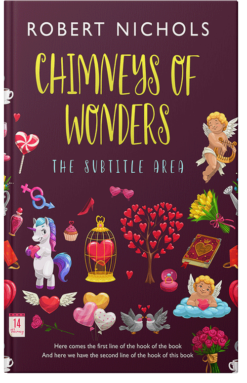 Front view of Premade Romance Book Cover - Loulou