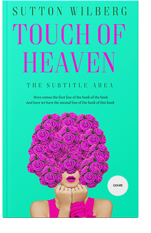 Pre Made Book Cover Bright Turquoise