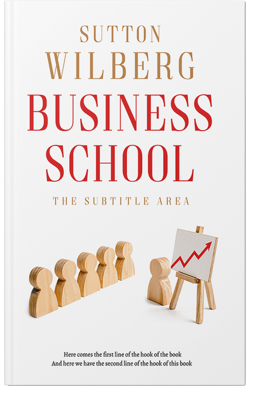 Front view of Premade Business Book Cover - Parchment