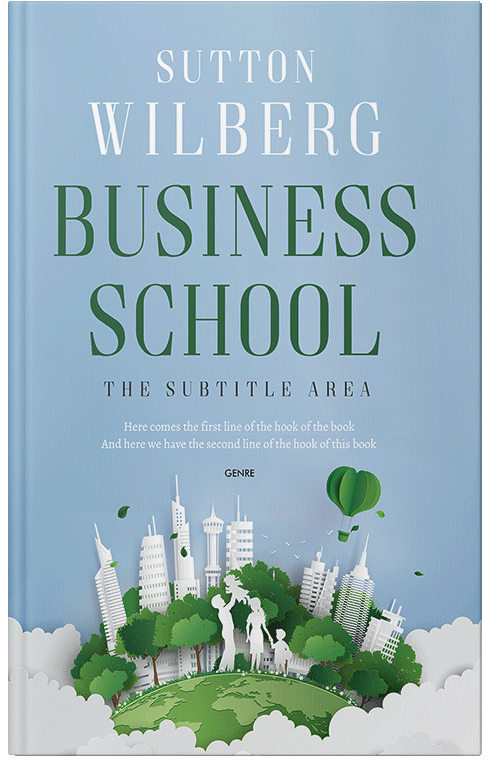 Front view of Premade Abstract Book Cover - Pigeon Post