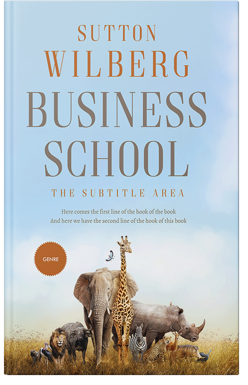 Front view of Premade Nature Book Cover - Link Water