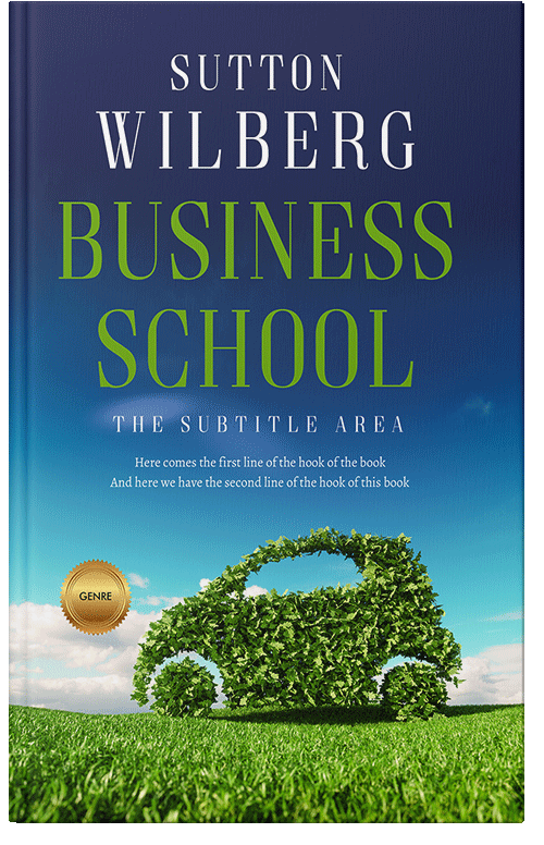 Front view of Premade Environment & Ecology Book Cover - Te Papa Green