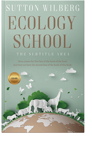 Pre Made Book Cover Powder Ash