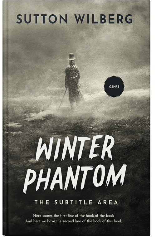 Front view of Premade Horror Book Cover - Dune