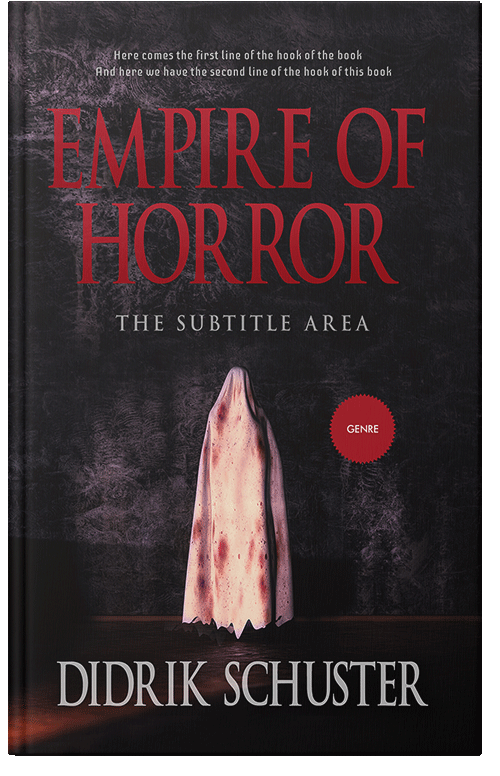 Front view of Premade Horror Book Cover - Contessa