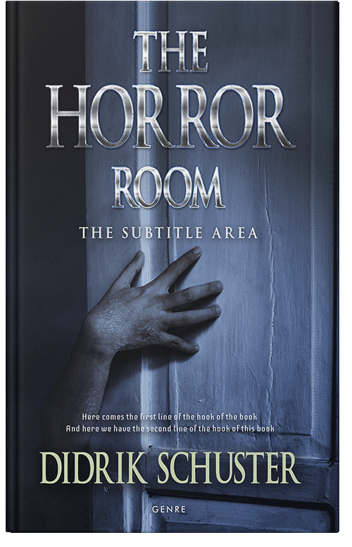 Front view of Premade Horror Book Cover - Ebony Clay