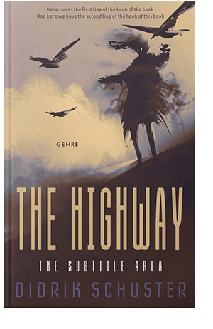 Pre Made Book Cover Woody Brown