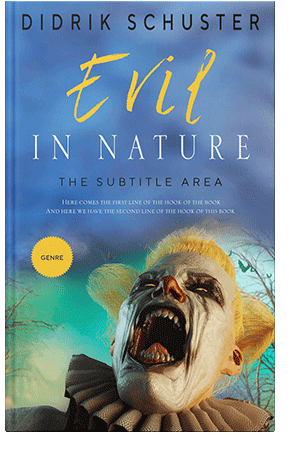 Pre Made Book Cover Steel Blue