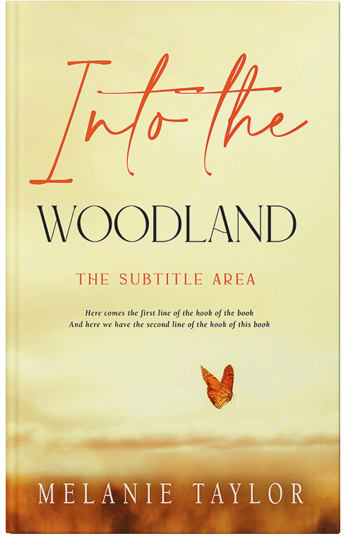 Front view of Premade Surreal Book Cover - Corn Field