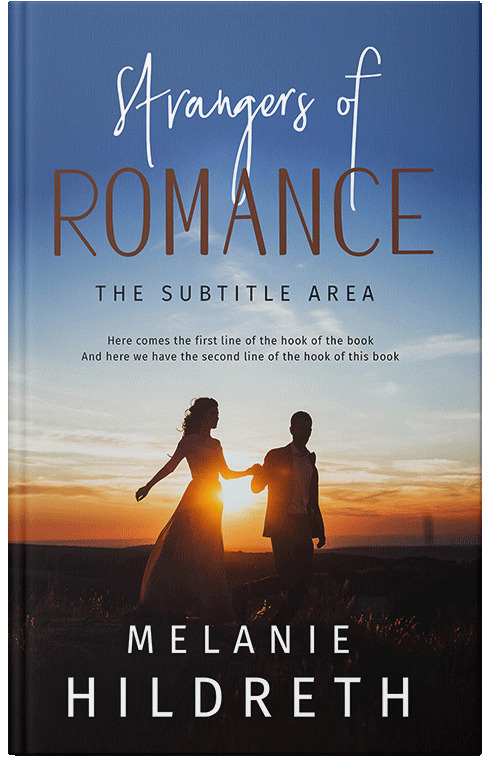 Front view of Premade Romance Book Cover - Soft Amber