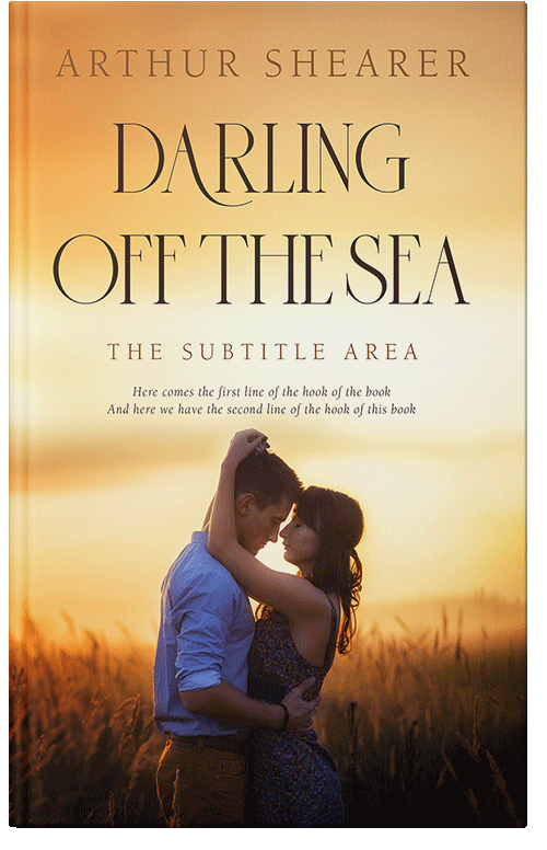 Front view of Premade Romance Book Cover - Cocoa Brown