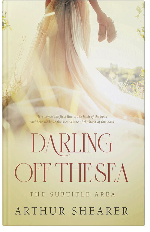 Front view of Premade Romance Book Cover - Parchment