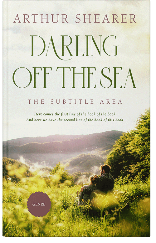 Front view of Premade Romance Book Cover - White Rock