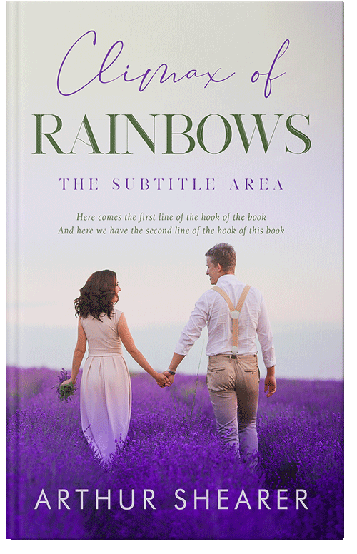 Front view of Premade Romance Book Cover - Honey Flower