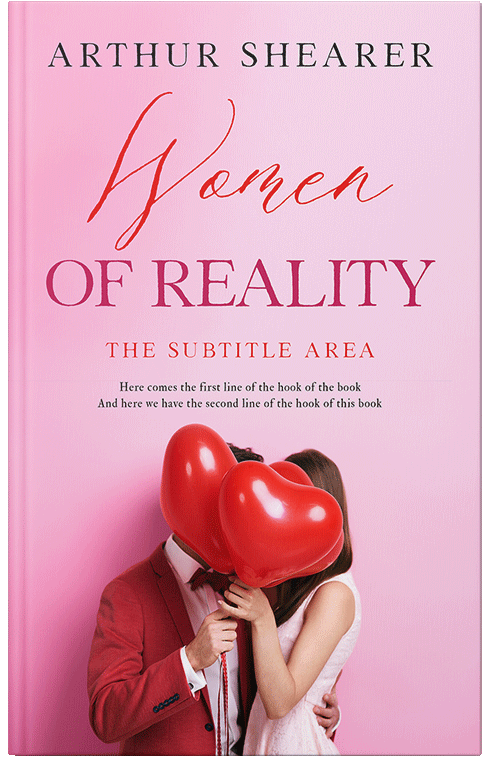 Front view of Premade Romance Book Cover - Classic Rose