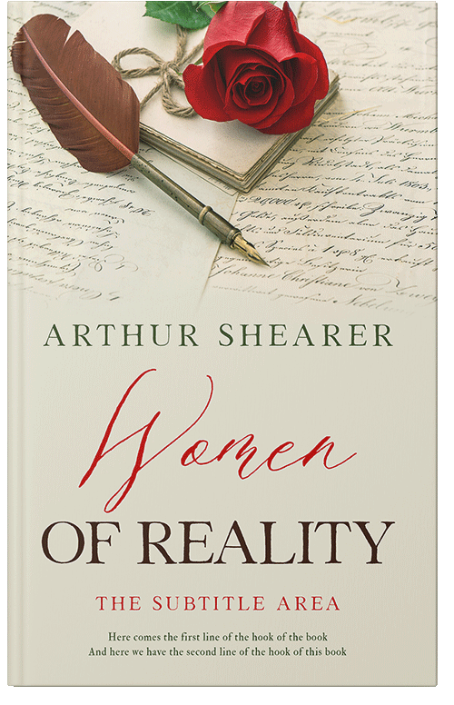 Front view of Premade Romance Book Cover - White Rock