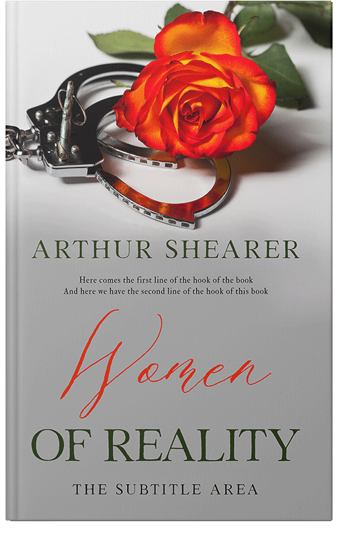 Front view of Premade Erotica Book Cover - Silver