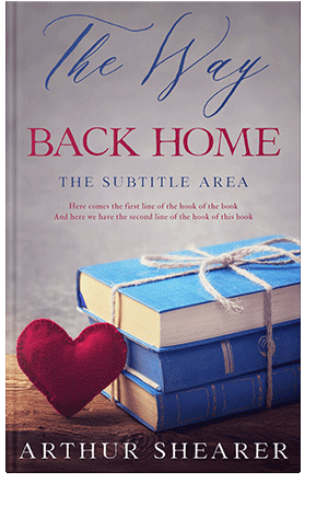 Pre Made Book Cover Pink Swan