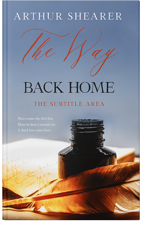 Front view of Premade Poetry Book Cover - Bali Hai