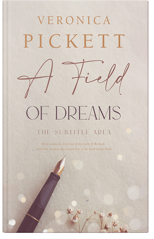 Front view of Premade Poetry Book Cover - Pearl Bush