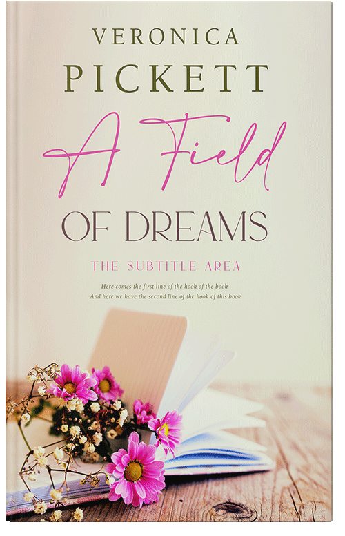 Front view of Premade Business Book Cover - White Rock