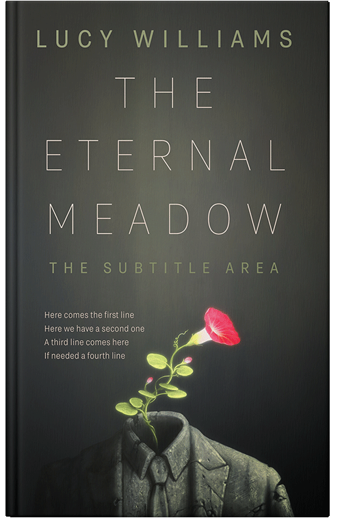 Front view of Premade Abstract Book Cover - Heavy Metal