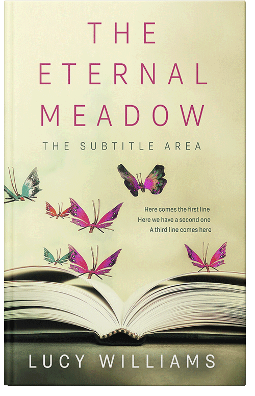 Front view of Premade Poetry Book Cover - Tahuna Sands