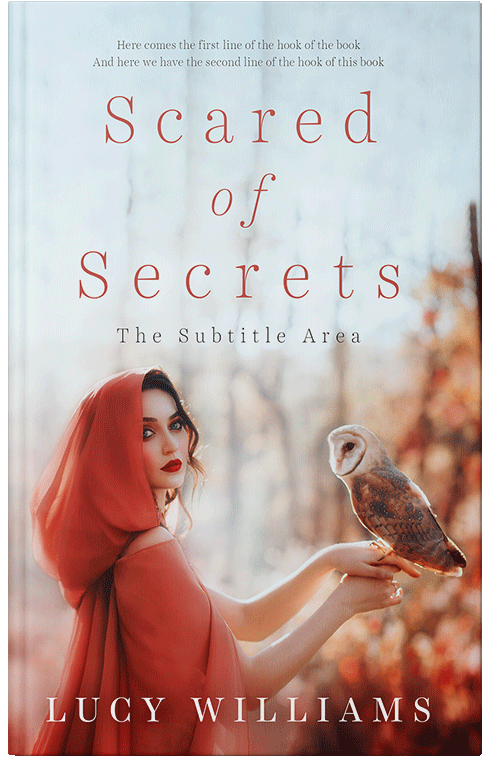 Front view of Premade Fantasy Book Cover - Quill Gray