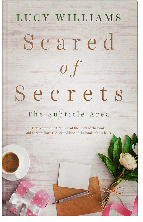 Front view of Premade Romance Book Cover - Pearl Bush