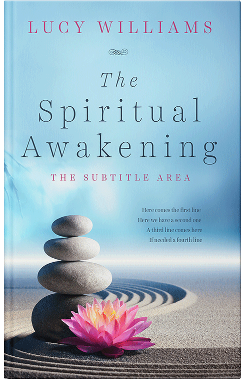 Front view of Premade Health & Mind & Body Book Cover - Powder Blue