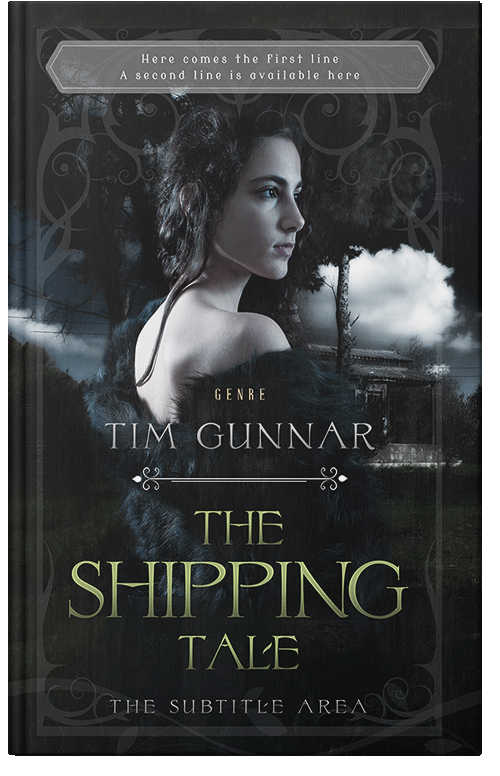 Front view of Premade Horror Book Cover - Woodsmoke