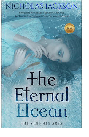 Pre Made Book Cover Glacier