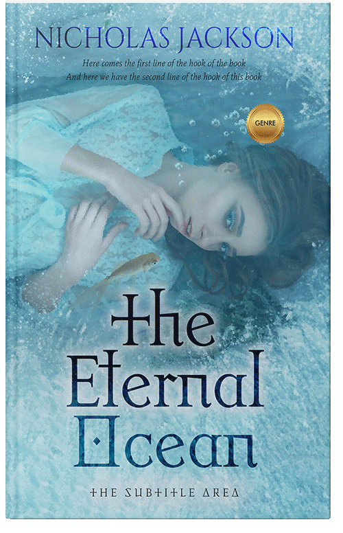 Front view of Premade Fantasy Book Cover - Glacier