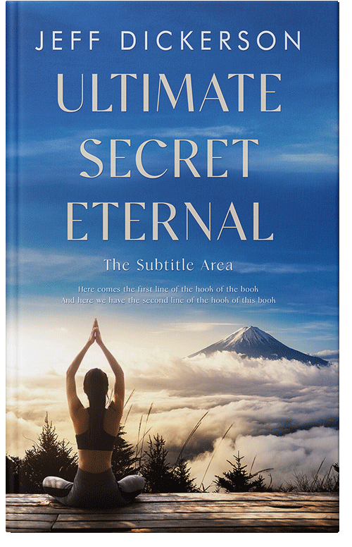 Front view of Premade Health & Mind & Body Book Cover - Soft Amber