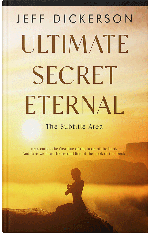 Front view of Premade Religion & Spirituality Book Cover - Dairy Cream