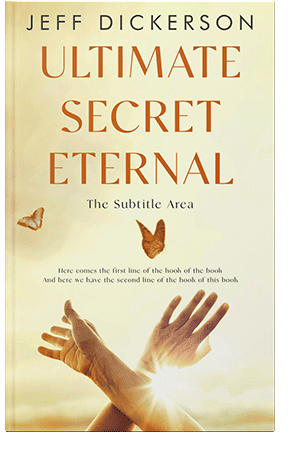 Pre Made Book Cover Citrine White