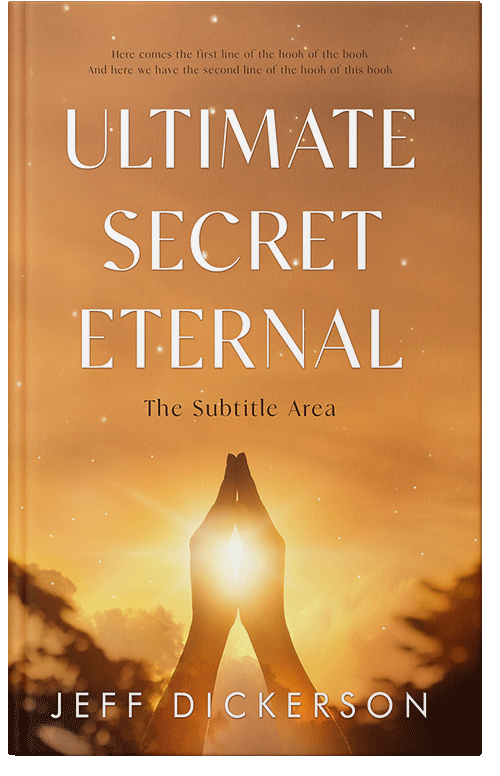 Front view of Premade Religion & Spirituality Book Cover - Raw Sienna
