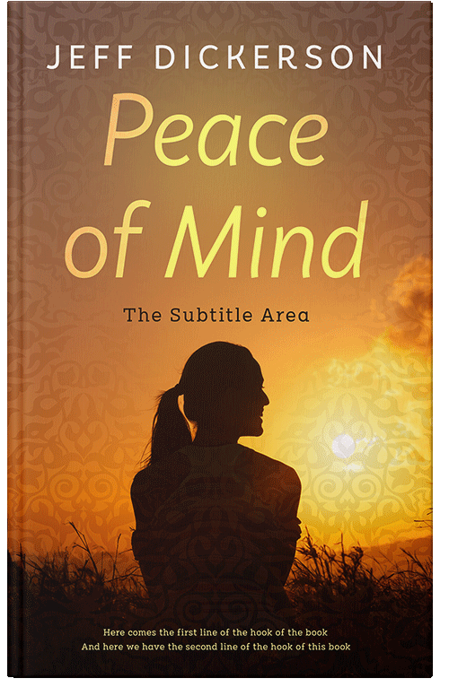 Front view of Premade Health & Mind & Body Book Cover - Copper