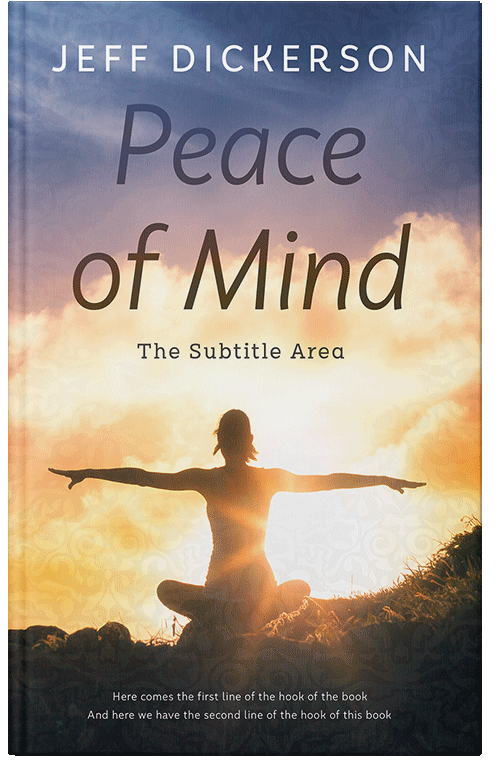 Front view of Premade Health & Mind & Body Book Cover - Soft Amber