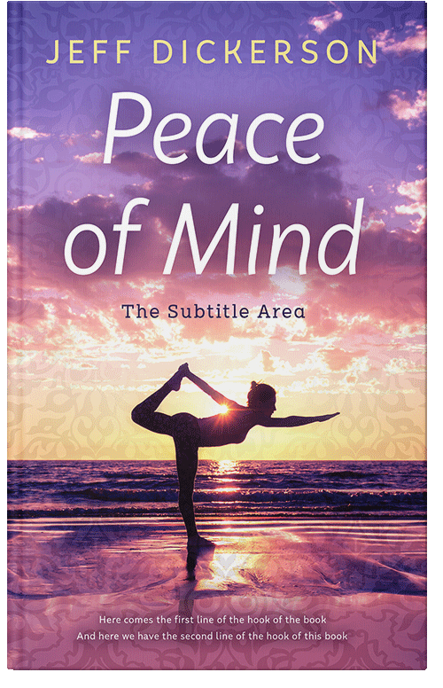 Front view of Premade Health & Mind & Body Book Cover - Trendy Pink