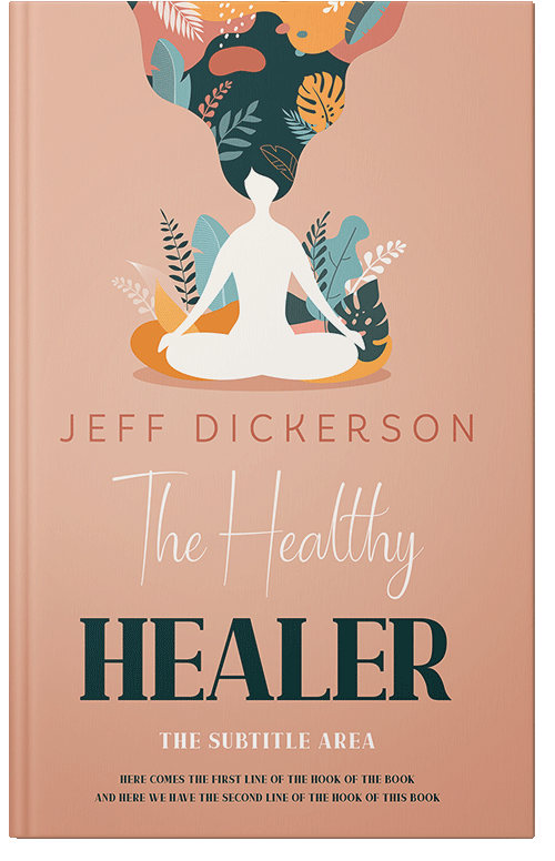 Front view of Premade Health & Mind & Body Book Cover - Cashmere