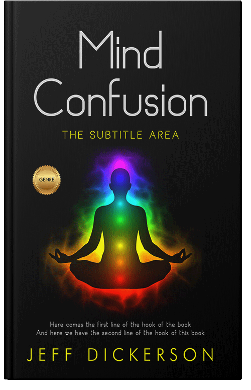 Front view of Premade Health & Mind & Body Book Cover - Cod Gray