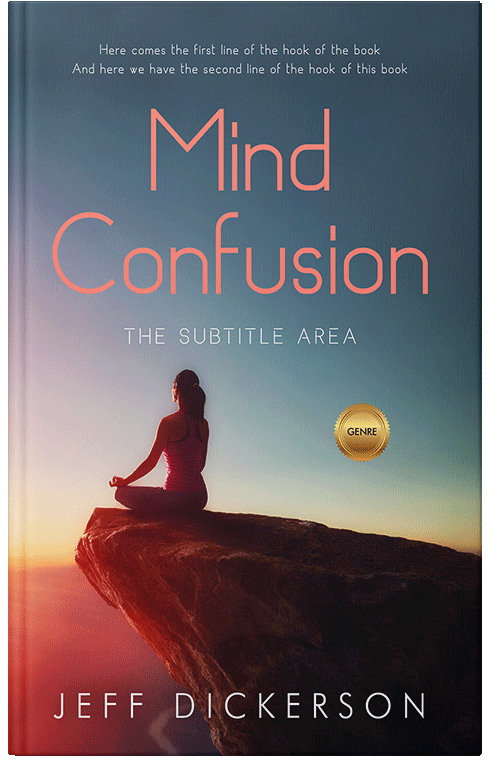 Front view of Premade Health & Mind & Body Book Cover - Blue Bayoux