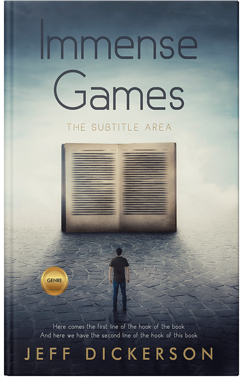 Front view of Premade Surreal Book Cover - Kangaroo