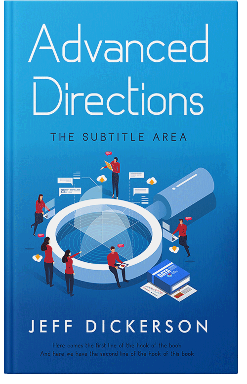 Front view of Premade Business Book Cover - Lochmara