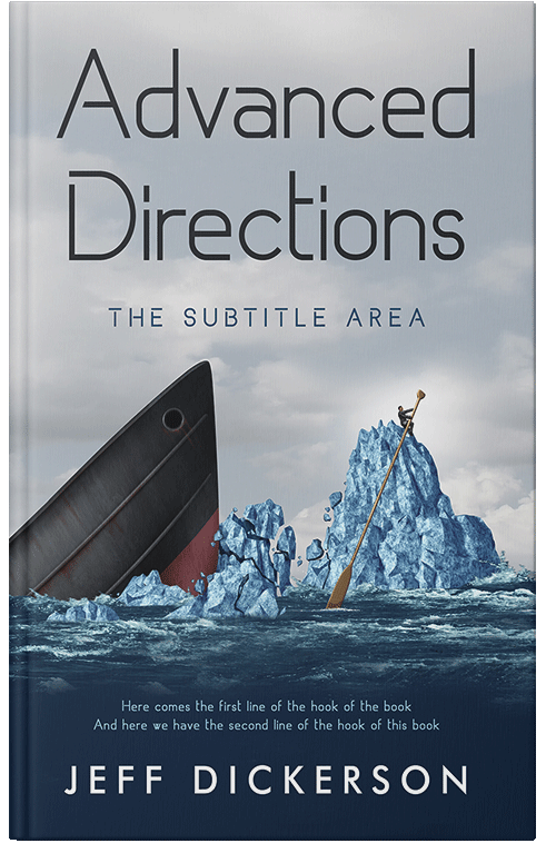 Front view of Premade Action & Adventure Book Cover - Cloud Burst