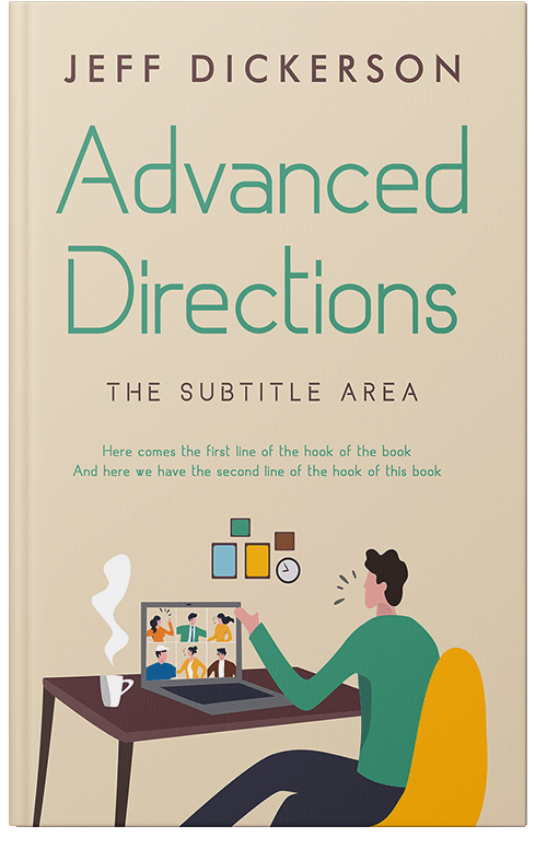 Front view of Premade Business Book Cover - Double Spanish White