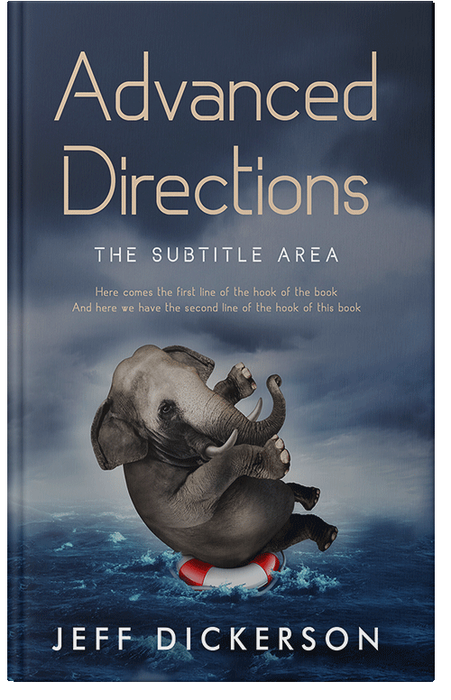 Front view of Premade Surreal Book Cover - Pickled Bluewood