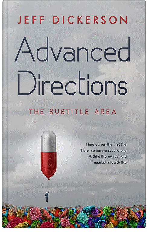 Front view of Premade Business Book Cover - French Gray