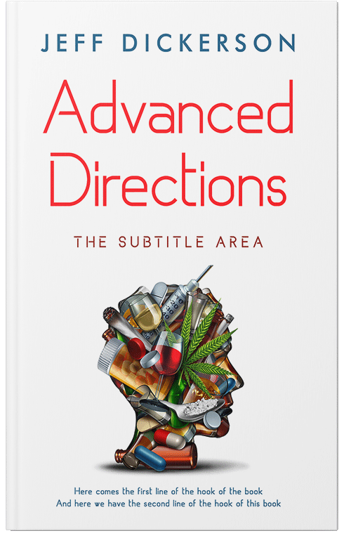 Front view of Premade Abstract Book Cover - Outer Space